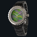 Purple Burst Watch<br><div class="desc">Beautiful watches displaying printed original abstract art created by Erica Putis for women, men and children.</div>