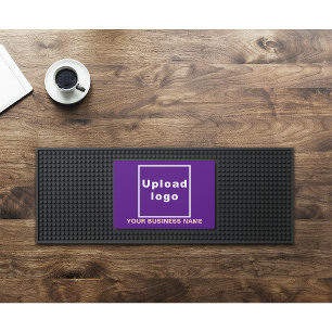 Purple Business Brand on Bar Mat