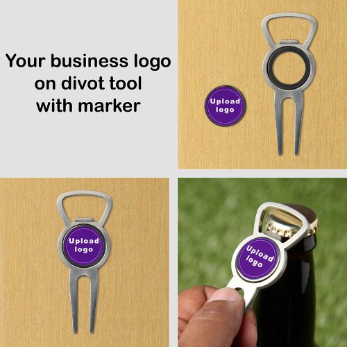 Purple Business Brand on Divot Tool With Marker