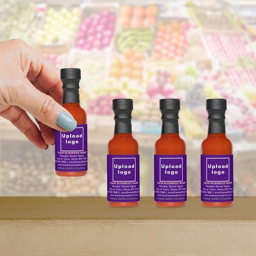 Purple Business Brand on Hot Sauce