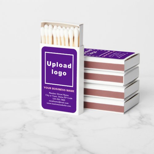 Purple Business Brand on Matchboxes