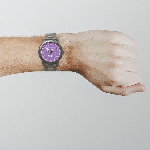 Purple Business Brand on Mens Watch