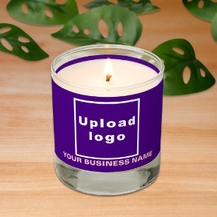 Purple Business Brand on Scented Candle