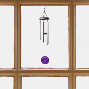 Purple Business Brand on Wind Chime