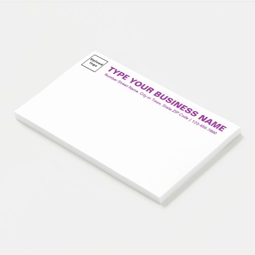 Purple Business Brand Texts on Heading of Large Post_it Notes