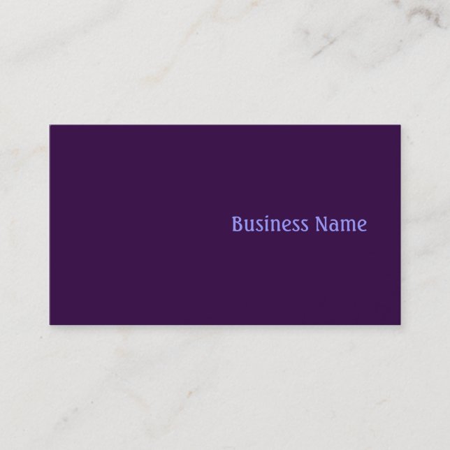 Purple Business Card (Front)
