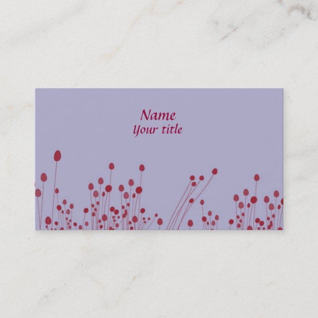 Purple Business Card (Front)