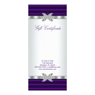 Purple Business Gift Certificate Gift Card