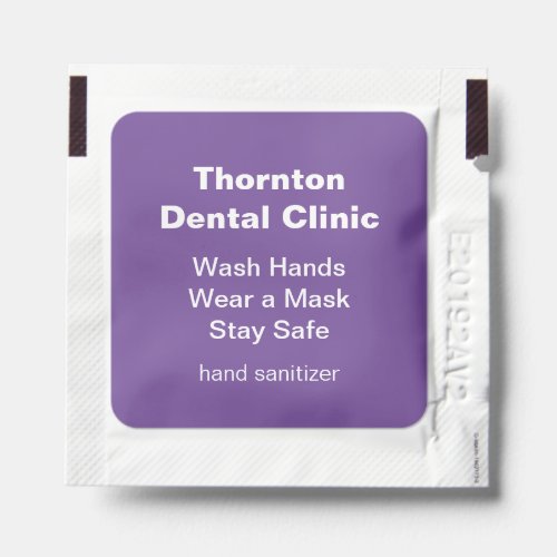 Purple Business Hand Sanitizer Packet