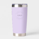 Purple Business logo Simple QR code website Custom Insulated Tumbler<br><div class="desc">Make a bold statement for your business with the Business Logo Custom QR Code Website Purple lavender Tumbler. This professional Tumbler not only showcases your business logo but also offers a unique and effective way to increase web traffic and customer engagement. With the custom QR code generator on the bottle,...</div>