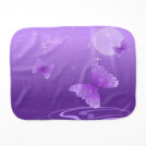 Purple Butterflies Baby Burp Cloth Purple Butterflies Baby Burp Cloth