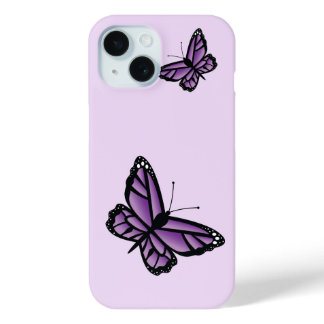 Purple Butterflies iPhone 15 Case