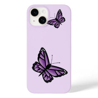 Purple Butterflies Case-Mate iPhone 14 Case