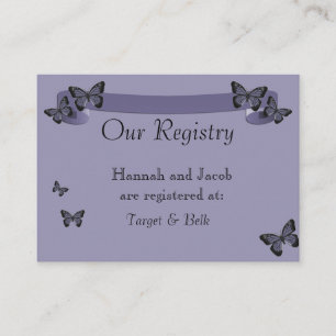 Purple Butterflies Enclosure Card