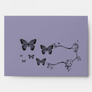 Purple Butterflies Envelope