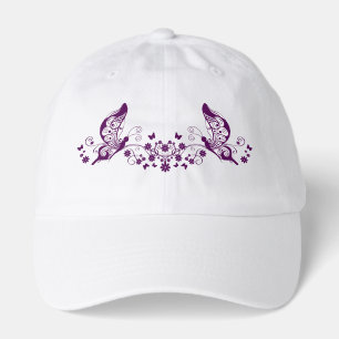 Purple Butterflies Hat