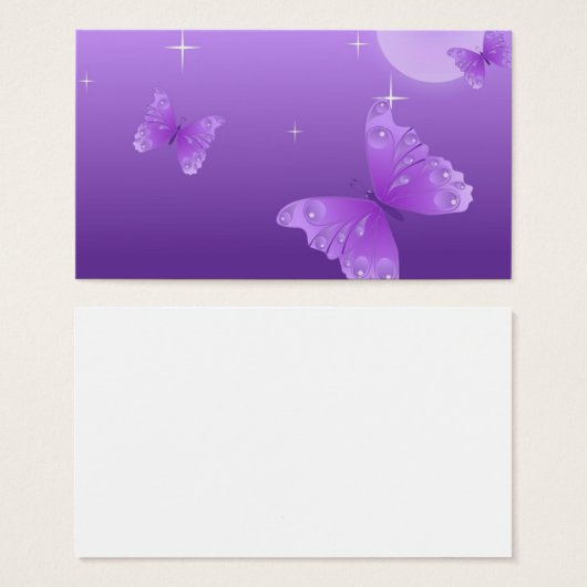 Purple Butterflies in the Sun (Front & Back)
