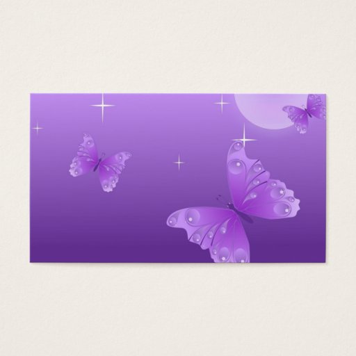 Customizable Purple Butterflies in the Sun Business Card