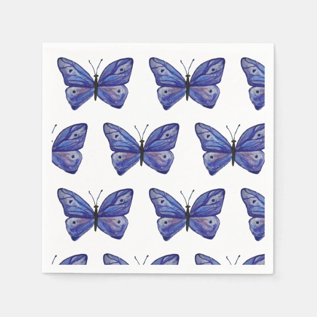 Purple butterflies  Napkins (Front)