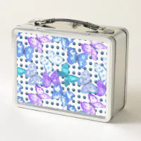 Blue White Tiger Lunch Box, Zazzle