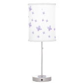 Purple Butterflies Table Lamp (Back)