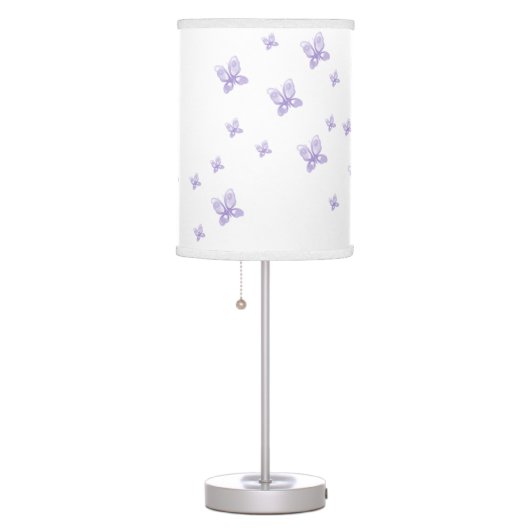 Purple Butterflies Table Lamp (Right)