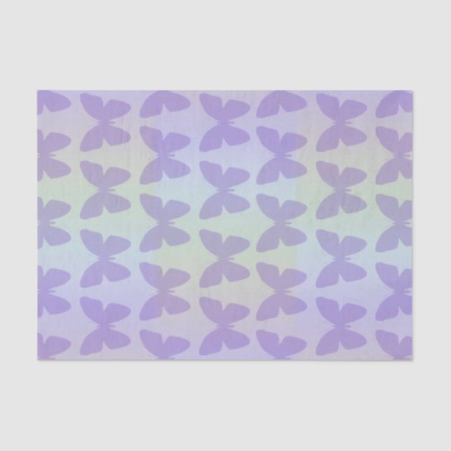 Purple Butterflies Tissue Paper (Front)