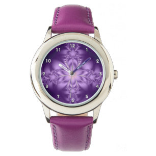 Purple butterflower watch