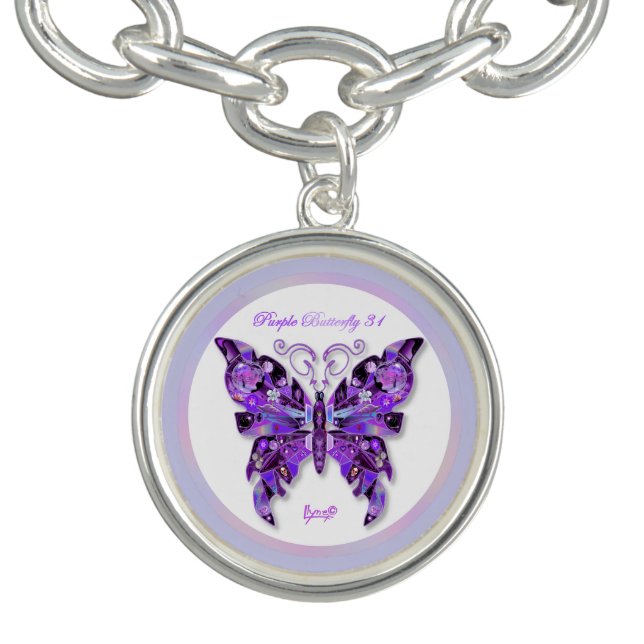 Purple Butterfly 31 Bracelet (Design)