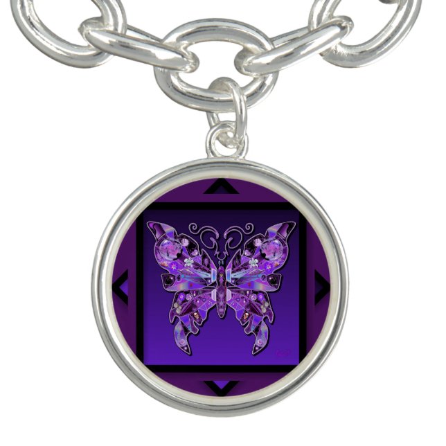 Purple Butterfly 31 Bracelet (Design)