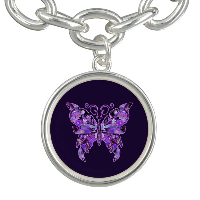 Purple Butterfly 31 Bracelet (Design)