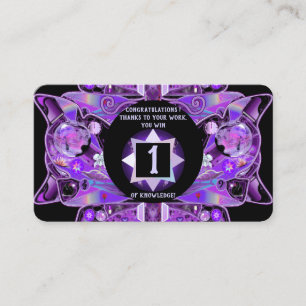 purple butterfly 31 business card