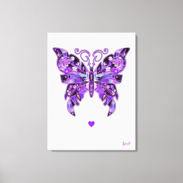 Purple Butterfly 31 Canvas Print (Front)