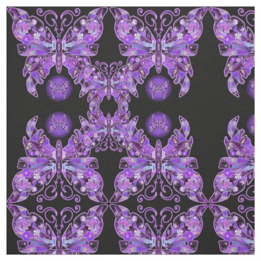 Purple Butterfly 31 Fabric
