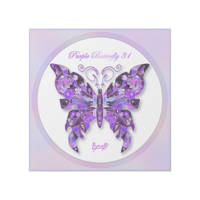 Purple Butterfly 31 Gallery Wrap (Front)