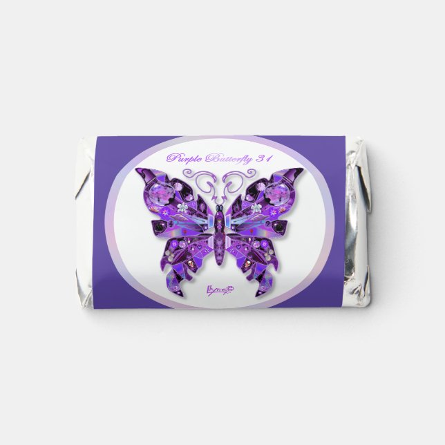 Purple Butterfly 31  Hershey's Miniatures (Front)
