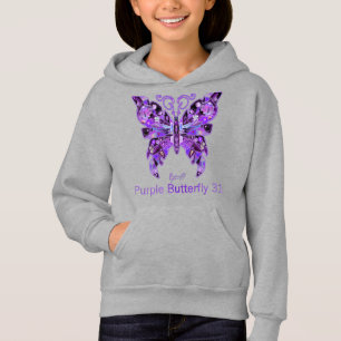 Purple Butterfly 31 Hoodie