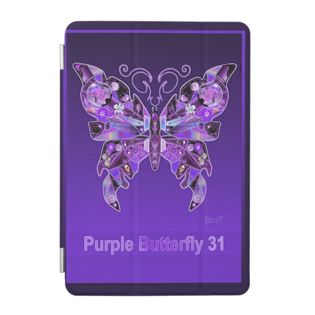Purple Butterfly 31 iPad Mini Cover (Front)