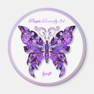 Purple Butterfly 31 Magnet
