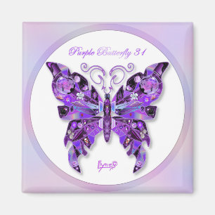 Purple Butterfly 31 Magnet