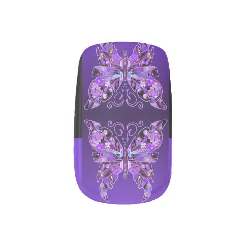 Purple Butterfly 31 Minx Nail Art
