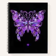 Purple Butterfly 31 Notebook