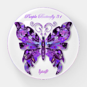 Purple Butterfly 31 Paperweight