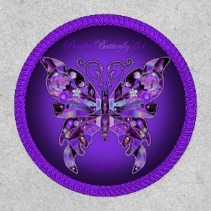 Purple Butterfly 31 Patch