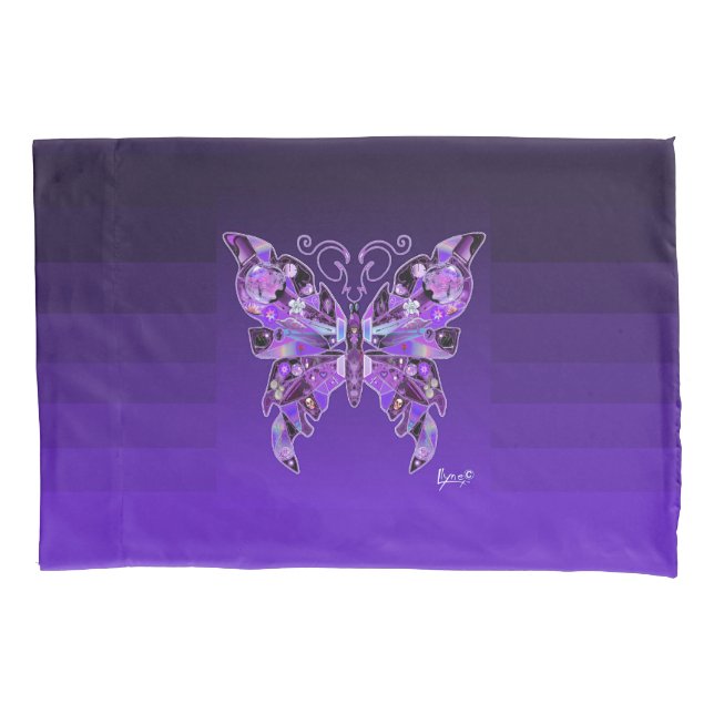 Purple Butterfly 31  Pillow Case (Front)