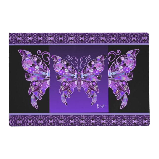 Purple Butterfly 31  Placemat (Front)