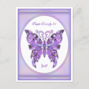 Purple Butterfly 31 Postcard