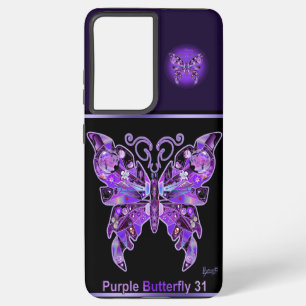 Purple Butterfly 31 Samsung Galaxy S21 Ultra Case