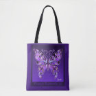Purple Butterfly 31 Tote Bag