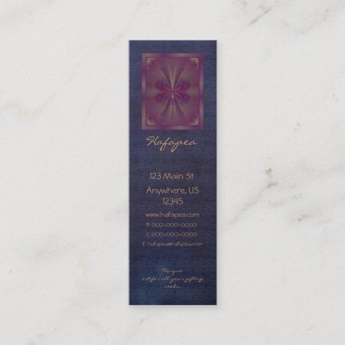 Purple Butterfly Abstract Art Business Card